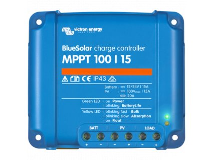 MPPT solární regulátor Victron Energy BlueSolar 100/15, www.vseprokaravan.cz