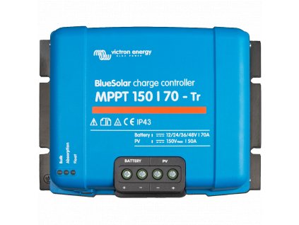 MPPT solární regulátor Victron Energy BlueSolar 150/70-Tr, www.vseprokaravan.cz