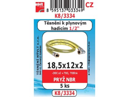 SADA 1/2 těs. k plynovým hadicím 5ks NBR 18,5x12x2, www.vseprokaravan.cz