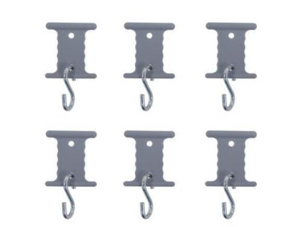 Sada věšáku do kedrové lišty Ø5+7mm, 6 ks, www.vseprokaravan.cz