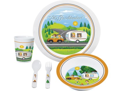 5-dílná dětská sada nádobí Let's go Adventure, Brunner, www.vseprokaravan.cz