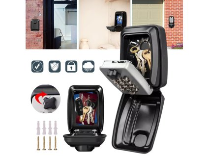 Pancéřový trezor na klíče s číselným kódem, www.vseprokaravan.cz