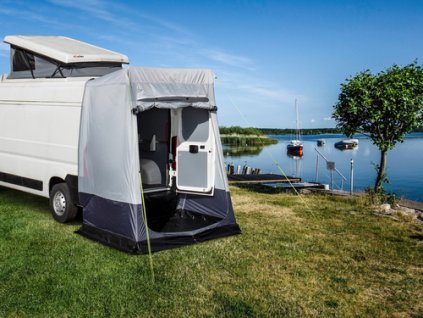 Zadní stan DUCATISSIMO PREMIUM pro Fiat Ducato (a stejná vozidla) s výklopnými dveřmi, www.vseprokaravan.cz