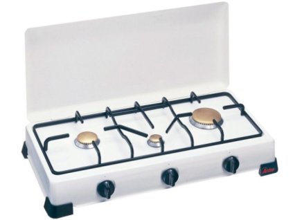 Tříplotýnkový plynový vařič Ardes Zeus s bezpečnostní pojistkou www.vseprokaravan.cz