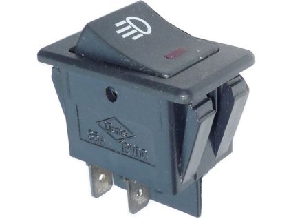 Vypínač kolébkový ON-OFF ASW-17D 2pol.12V/35A www.vseprokaravan.cz