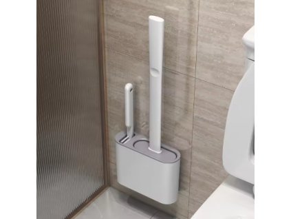 Nástěnný silikonový toaletní kartáč, vseprokaravan.cz