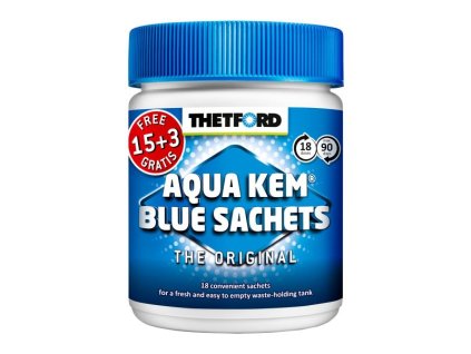 WC Sáčky Aqua Kem Blue Sachets 15+3ks zdarma, Thetford www.vseprokaravan.cz