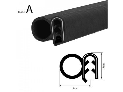 Univerzální těsnící guma, model A, www.vseprokaravan.cz