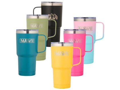 Termohrnek z nerezové oceli s uchem, 600 ml, www.vseprokaravan.cz