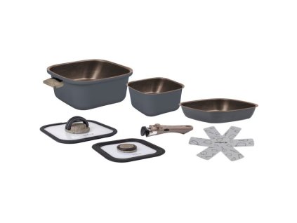 Sada nádobí Torralta Square, www.vseprokaravan.cz