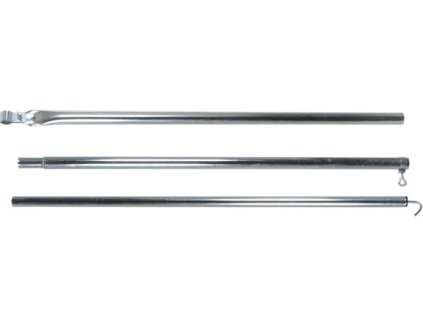 Ocelová střešní tyč Obelink 28 mm s hákem, www.vseprokaravan.cz