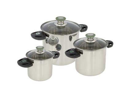 3dílná sada hrnců Elegance Compact, www.vseprokaravan.cz