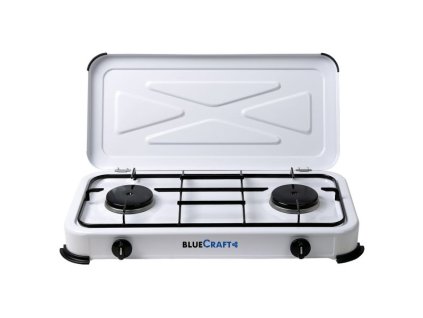 Kempingový vařič Bluecraft, 2 x hořák bez pojistky, www.vseprokaravan.cz