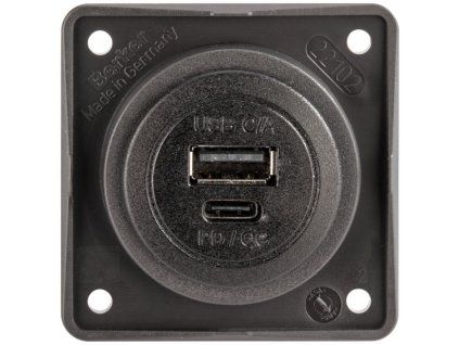 Zásuvka USB-A + USB-C, Berker www.vseprokaravan.cz
