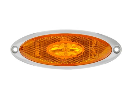 Boční poziční světlo LED, šedý ovál , www.vseprokaravan.cz