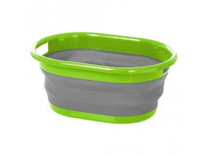 Skládací mycí mísa Lotus, zelená,www.vseprokaravan.cz