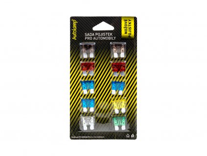 Sada pojistek, ploché - nožové , www.vseprokaravan.cz