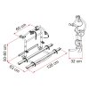 Nosič kol zadni na obytné přívěsy, Fiamma Carry-Bike Pro M www.vseprokaravan.cz