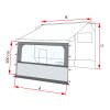 Přední stěna pro markýzu Fiamma Blocker Pro Design 2019 www.vseprokaravan.cz