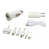 Nabíječka telefonu 230/12V 2,1A (Iphone 4-8, miniUSB, microUSB, USB-C) , www.vseprokaravan.cz