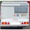 Krycí plachta na obytný přívěs - karavan zn. RAPIDO, www.vseprokaravan.cz