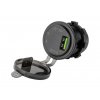 Napájecí zdířka USB 5V/2,1A s V-metrem a A-metrem, www.vseprokaravan.cz