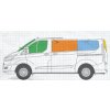 Sluneční clony - Ford Transit Custom 2013+ www.vseprokaravan.cz
