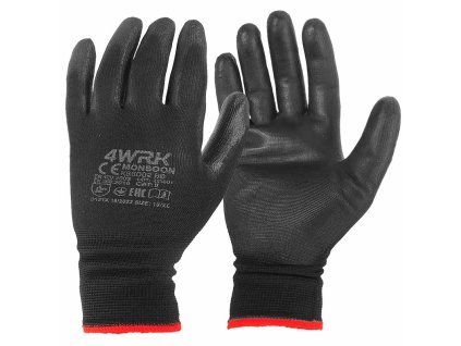vyr 7391pracovne rukavice pogumovane cierne