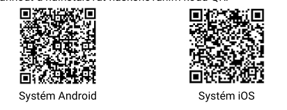 QR kódy pro stažení aplikace HIKMICRO Sight
