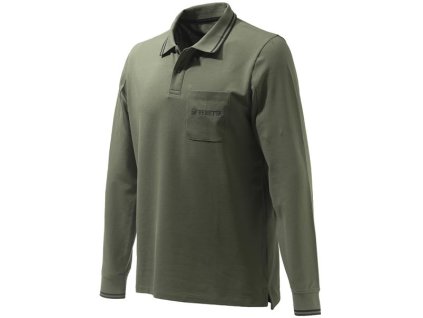 Airmesh Polo polokošile LS - Green (velikost oblečení S)