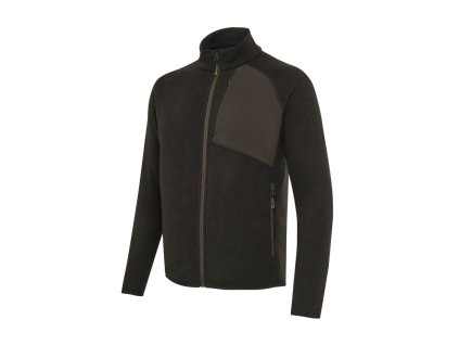7188 abisko full zip fleece mikina brown bark