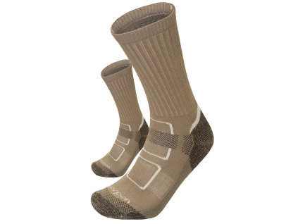 3466 lorpen ponozky hunting coolmax 2 pack brown