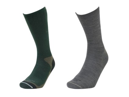 3467 lorpen ponozky cold weather sock system conifer dvojbalenie