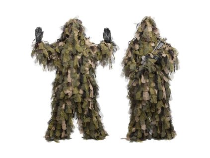 Převlek maskovací GHILLIE SUIT OAK LEAF 3D WOODLAND