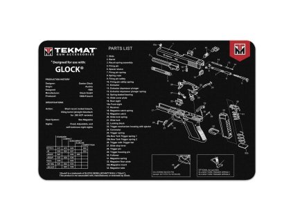 11834 TEK R17 GLOCK 1 GUN CLEANING MAT