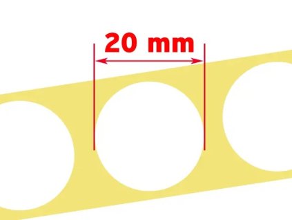 7322 target pasters 20mm white