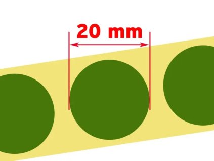 7323 target pasters 20mm green