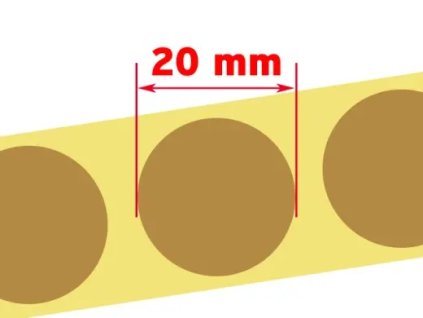 7324 target pasters 20mm brown