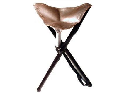 Sedací trojnožka 50 cm - malá, kožená dečka