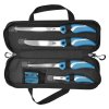 Sada čtyř filetovacích nožů na ryby včetně brousku a pouzdra