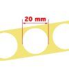 7322 target pasters 20mm white