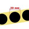 7320 target pasters 20mm black