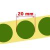 7323 target pasters 20mm green