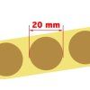7324 target pasters 20mm brown