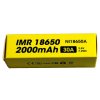 IMR 18650 Li-Mn akumulátor 3,6V / 2000mAh, 7,2Wh (30A)