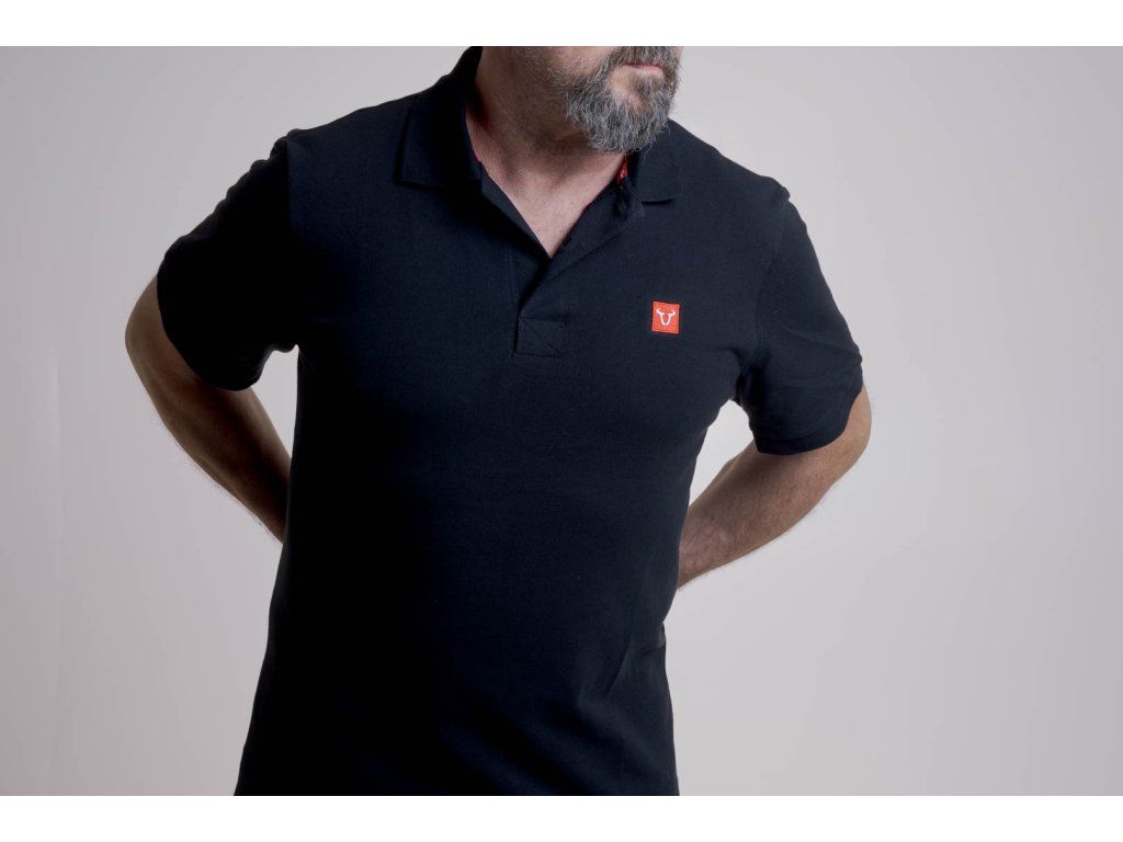 Polo shirt Core Line. Black. Men. Size S.