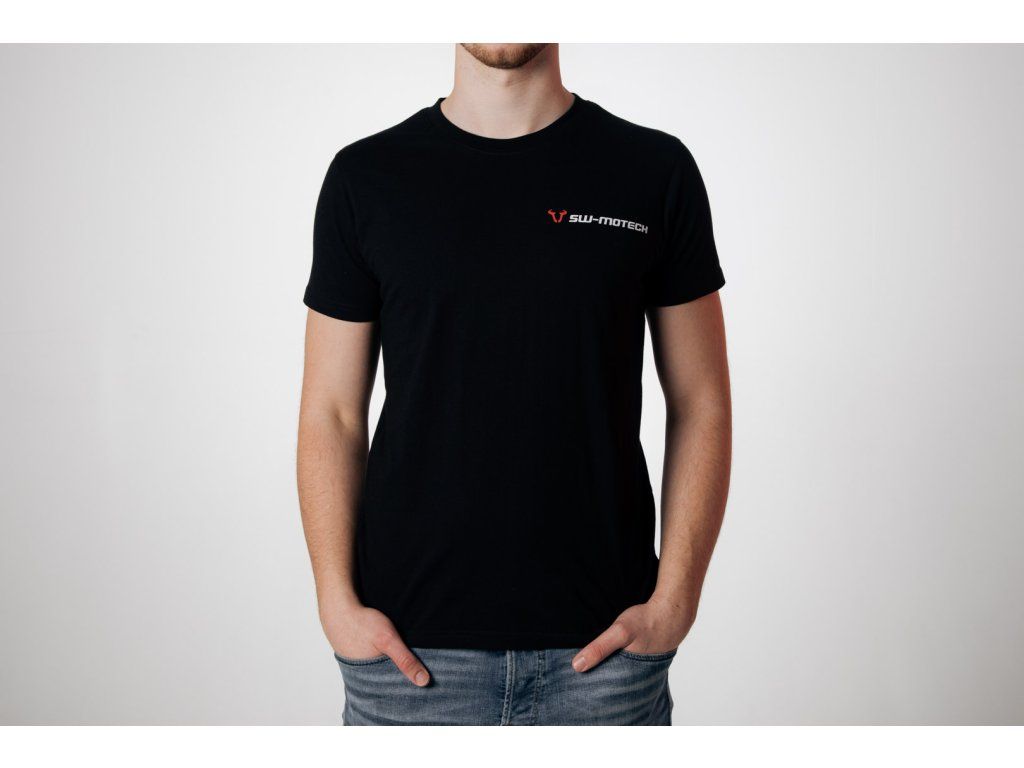 T-Shirt Core Line. Black. Men. Size S.