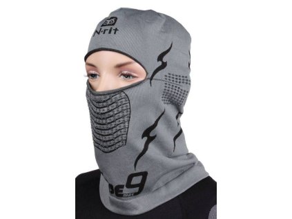 Balaclava - funkční kukla pro chladné dny, černo-šedá