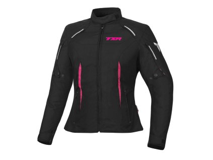 Dámská bunda na motorku TXR Elisa černo-růžová