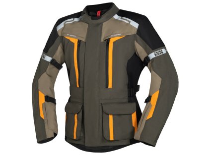155438 ixs evans st 2 0 textilni bunda olivova bezova oranzova xl